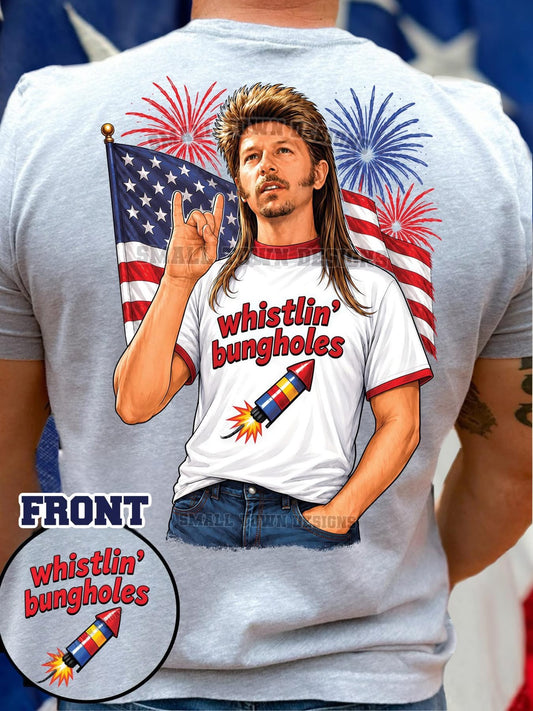 T-shirt front and back